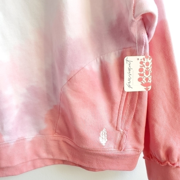 New FP Movement Ombre Metti Crew Papaya Punch Combo Pullover Sweatshirt NWT XS - Picture 10 of 14